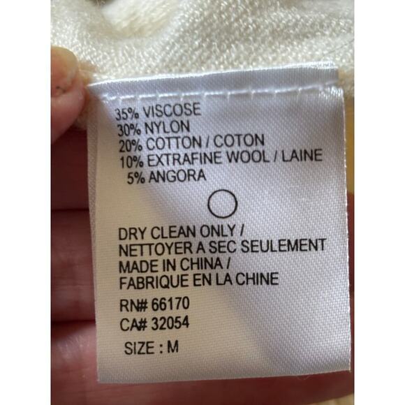 Isabella Sinclair cream sweater, medium, English, country, cottagecore, dainty - Picture 6 of 6